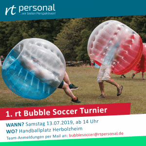 Bubble Soccer Turnier